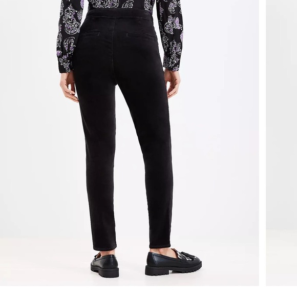 Loft Dark Navy Blue Button-Detail Women's Pants NWT - Picture 3 of 5